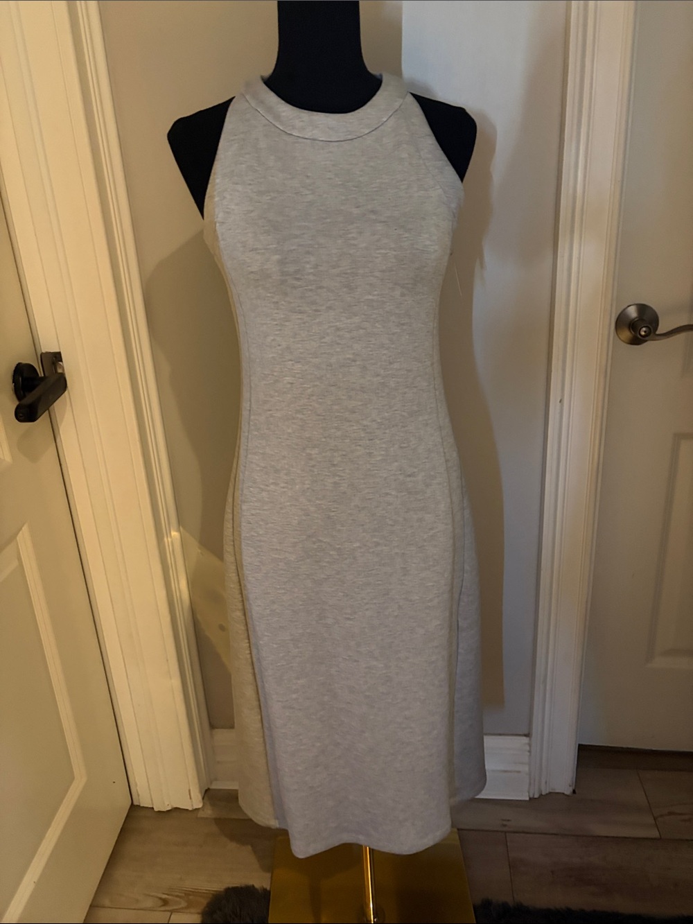 Spanx Air Essentials Grey Heather Tank Dress New Tags XS - Picture 2 of 6